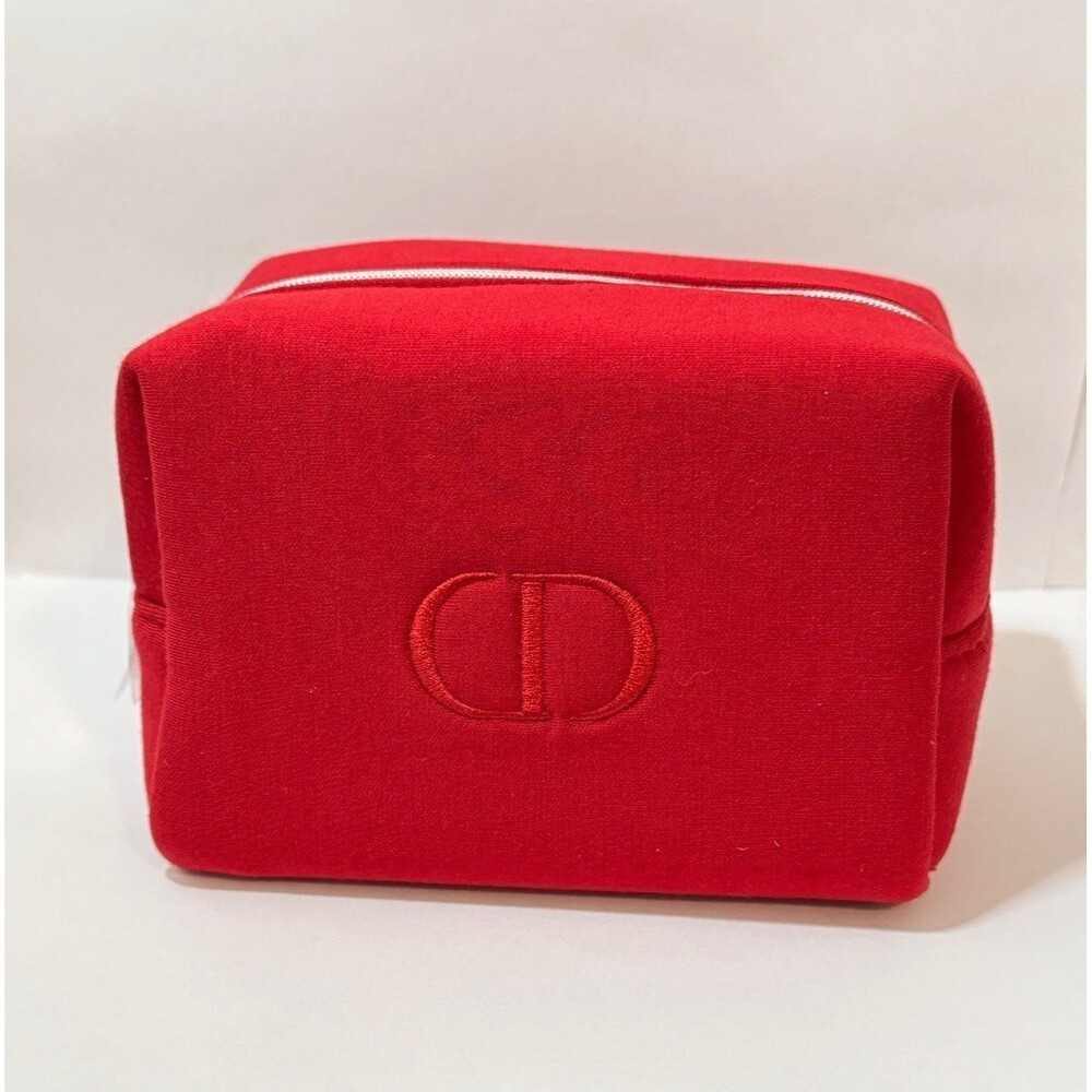 Dior Beauty Red pouch bag